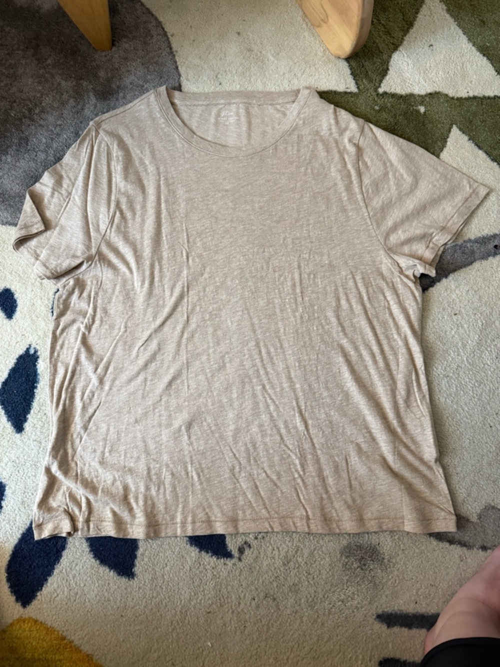 Jcrew | Light Beige Basic Tee - Soft Short Sleeve Top